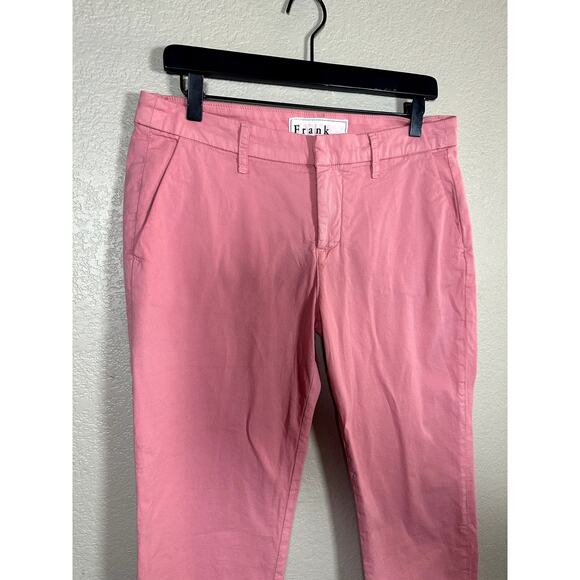 Frank & Eileen Wicklow The Italian Chino Pant Pink Size 8 - Picture 2 of 7